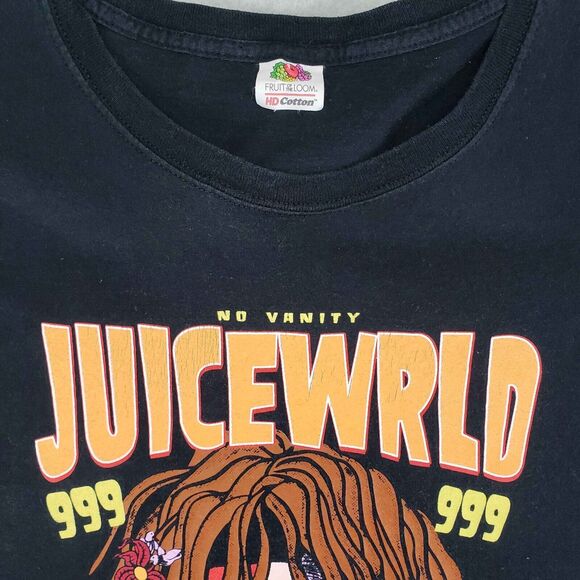 Juice Wrld 999 No Vanity Tour 2019 Graphic T-Shirt Mens Medium Black Rap Hip Hop - Picture 3 of 5